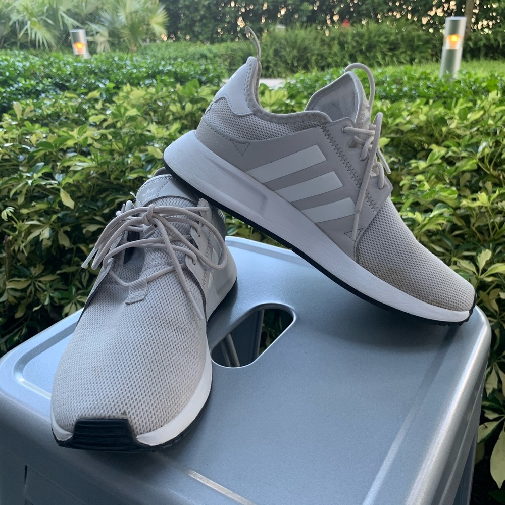 Adidas X_PLR grey and white sneakers